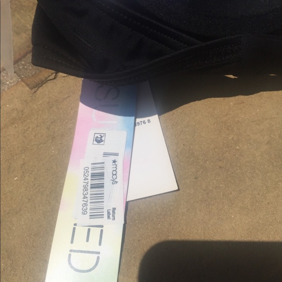 Black classic bandeau bathing suit top - Picture 6 of 7